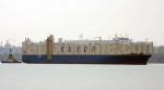 ID 5397 ASIAN CHORUS (1997.55729grt/IMO 9158604. Renamed GLOVIS CHORUS) approaching her berth in Southampton's eastern docks.